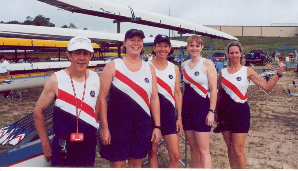 LLRC rowing group posing for a photo