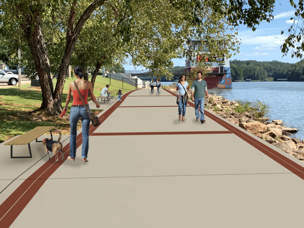 Riverwalk walking path