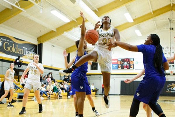 Women's playing at the Brenau Basketball Gymnasium