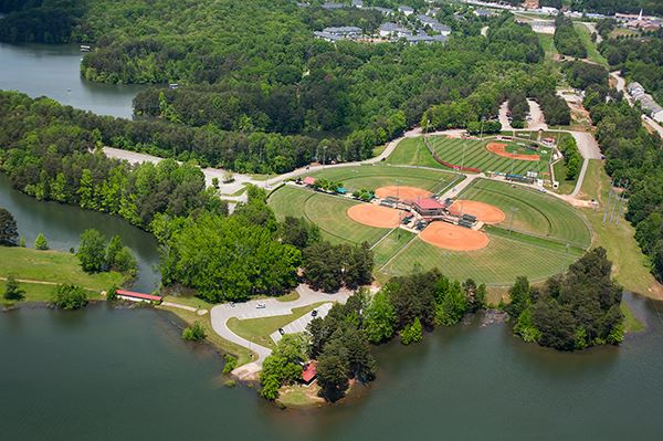 Lanier Point Athletic Complex Aerial View