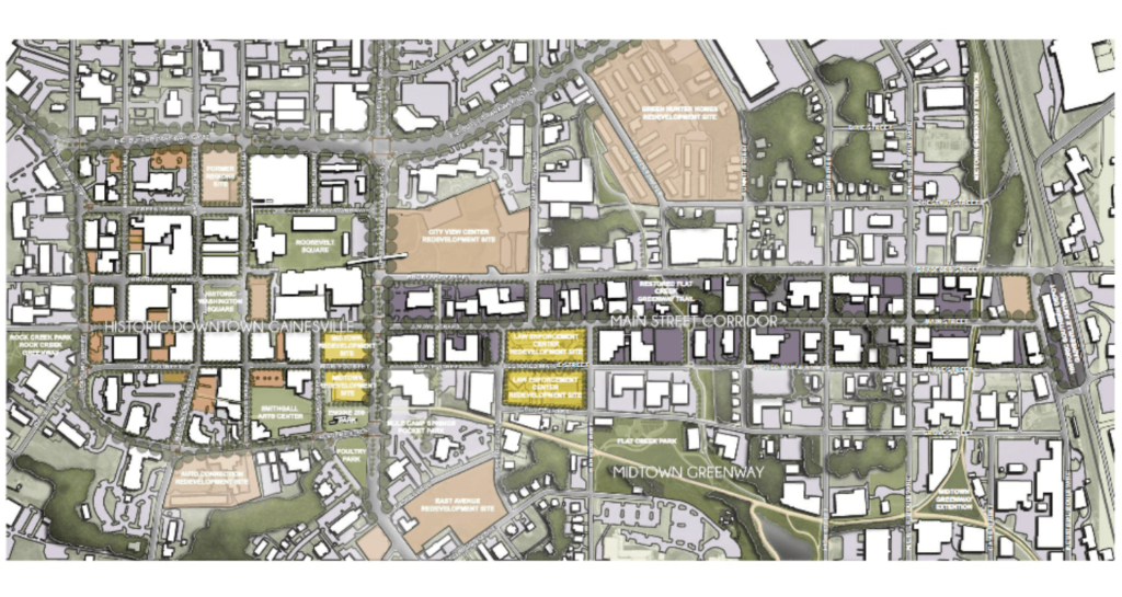 Downtown Gainesville Strategic Plan Map