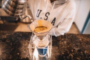 Classic pour-over at Boarding Pass Coffee. Photo by Atlanta Coffee Shops.